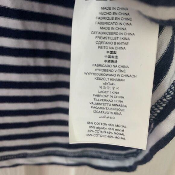 Michael Kors | Flutter Sleeve Stripe Shirt - Picture 6 of 6